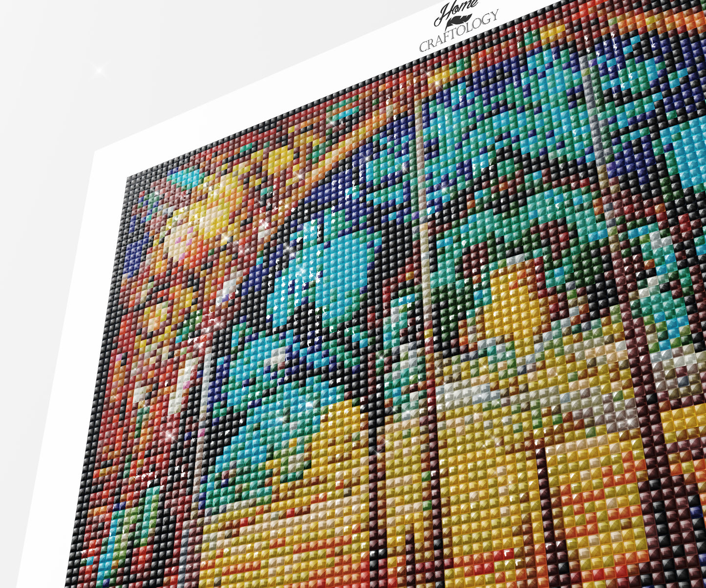 Stained Glass Skyline - Exclusive Premium Diamond Painting Kit