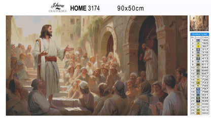 Jesus the Preacher - Exclusive Premium Diamond Painting Kit