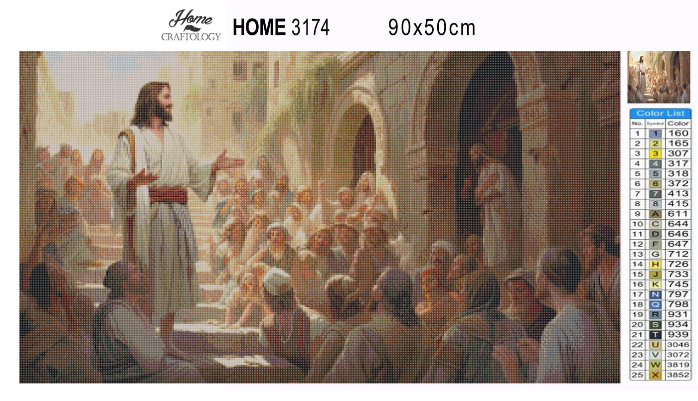 Jesus the Preacher - Premium Diamond Painting Kit