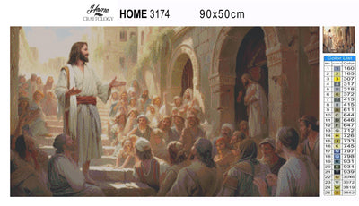 Jesus the Preacher - Premium Diamond Painting Kit