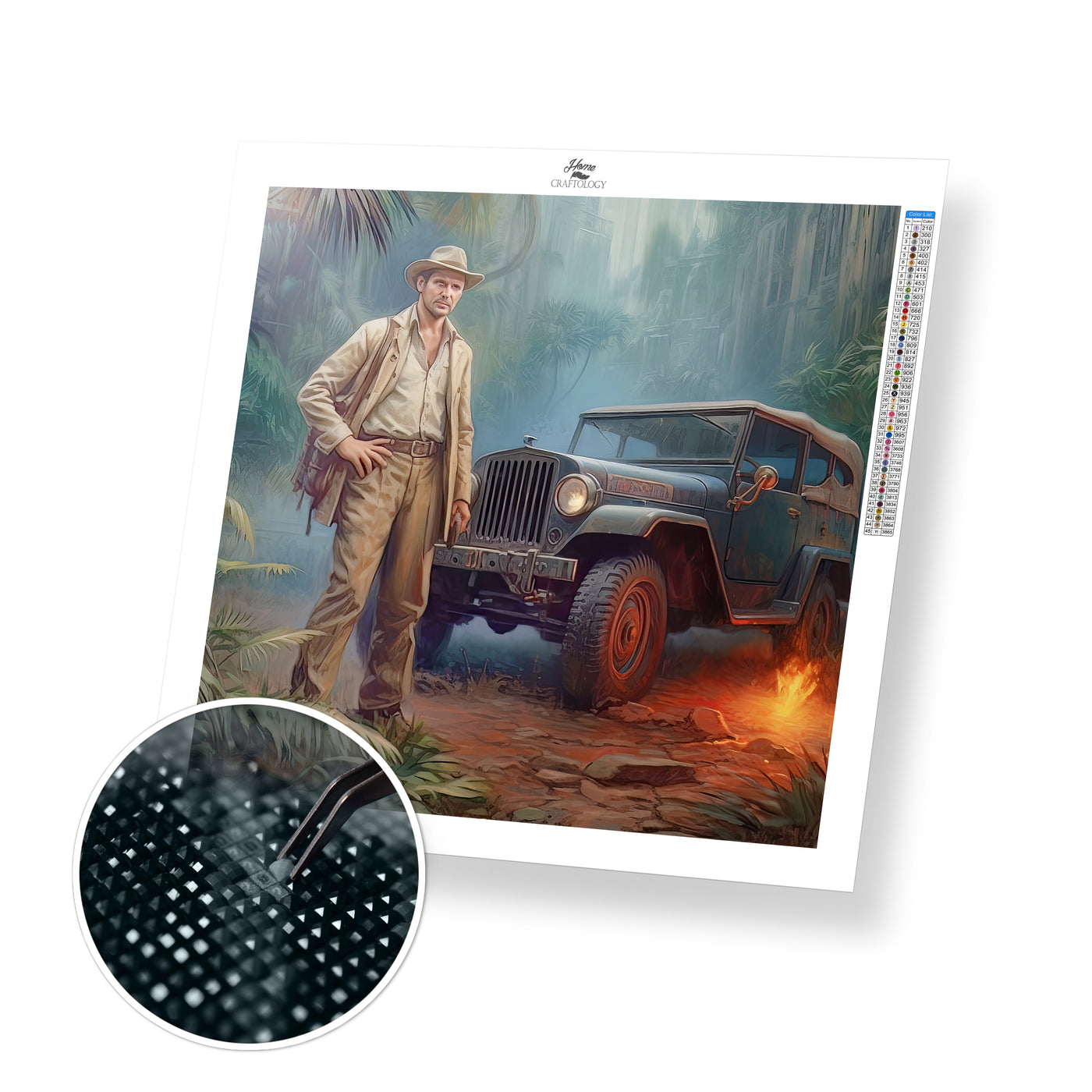 Male Explorer - Premium Diamond Painting Kit