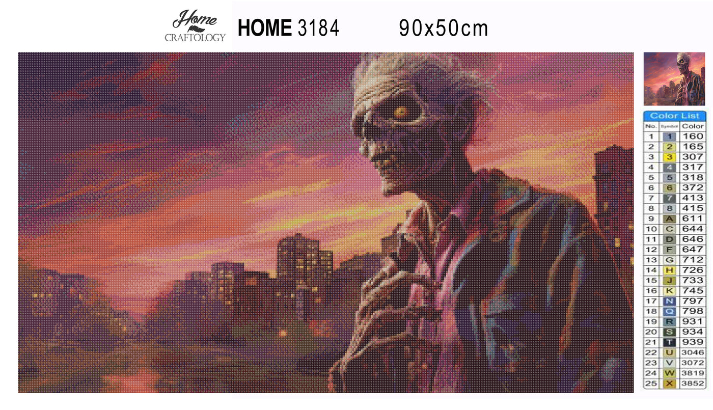 Zombie in the City - Premium Diamond Painting Kit