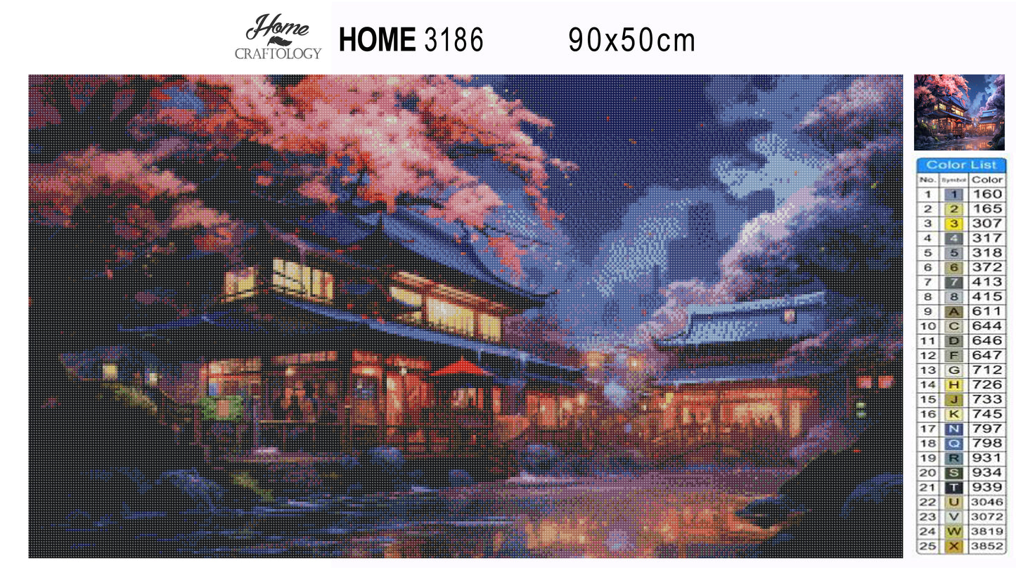 A Night in Japan - Exclusive Premium Diamond Painting Kit