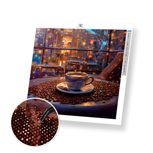 Coffee and Beans - Exclusive Premium Diamond Painting Kit