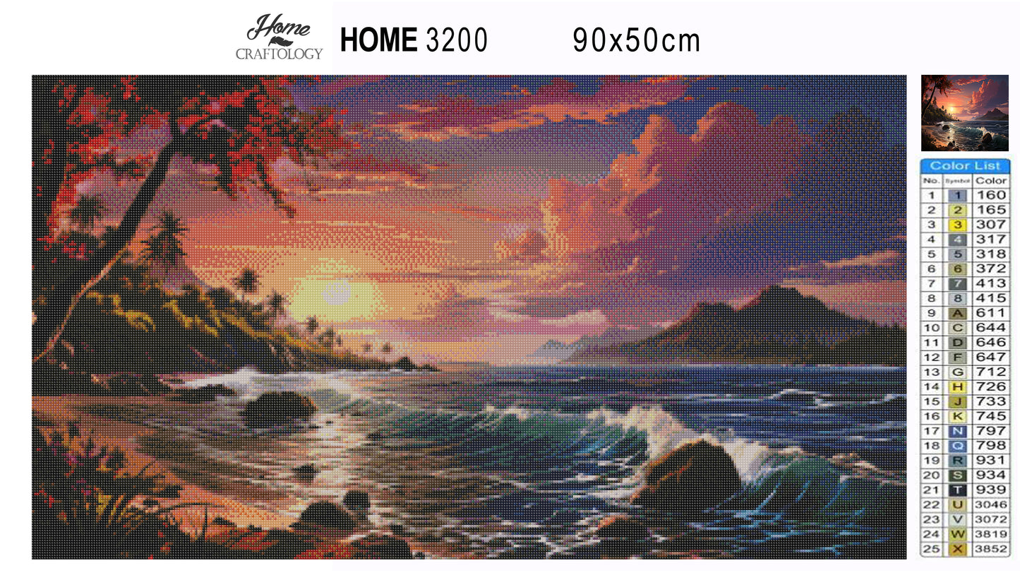 Ocean Sunset - Exclusive Premium Diamond Painting Kit