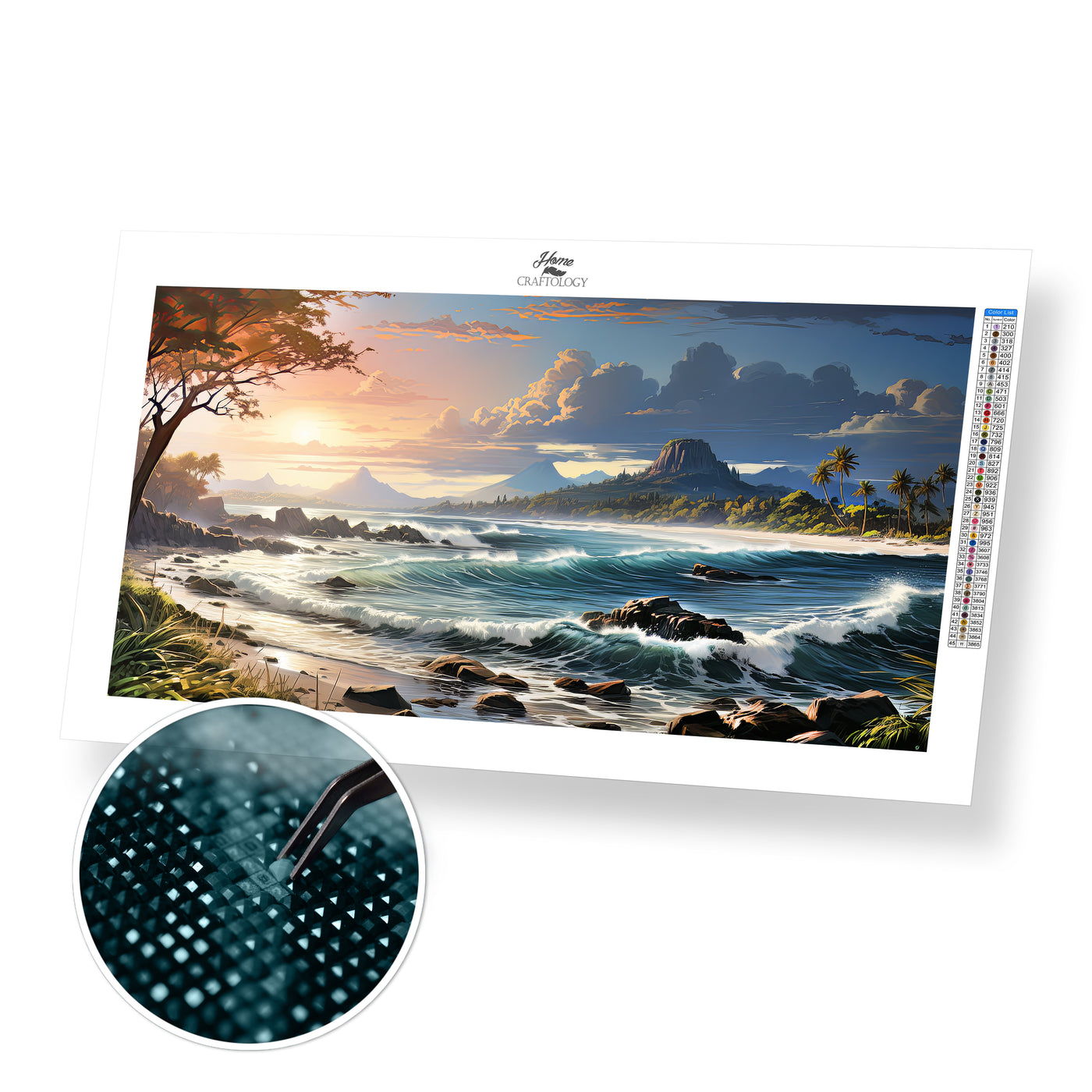 New! Ocean Waves - Premium Diamond Painting Kit