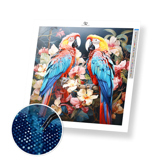 2 Macaws - Exclusive Premium Diamond Painting Kit