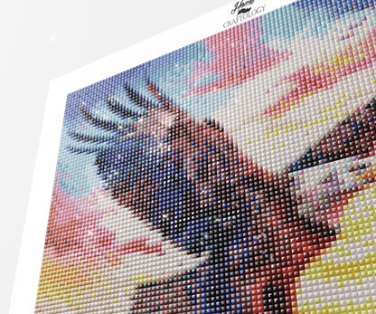 Eagle During Sunset - Exclusive Premium Diamond Painting Kit