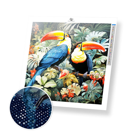 Toucans - Exclusive Premium Diamond Painting Kit