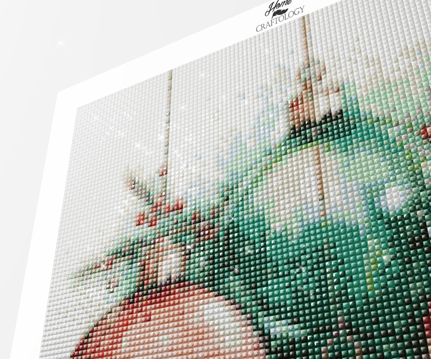 Red and Green Christmas Balls - Exclusive Premium Diamond Painting Kit