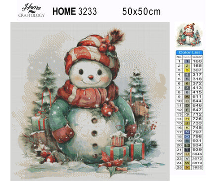 Snowman Painting - Exclusive Premium Diamond Painting Kit