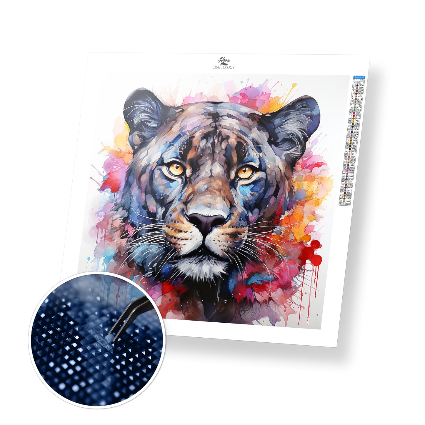 Colorful Panther - Exclusive Premium Diamond Painting Kit