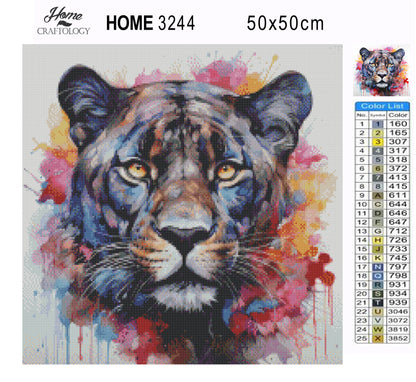 Colorful Panther - Exclusive Premium Diamond Painting Kit