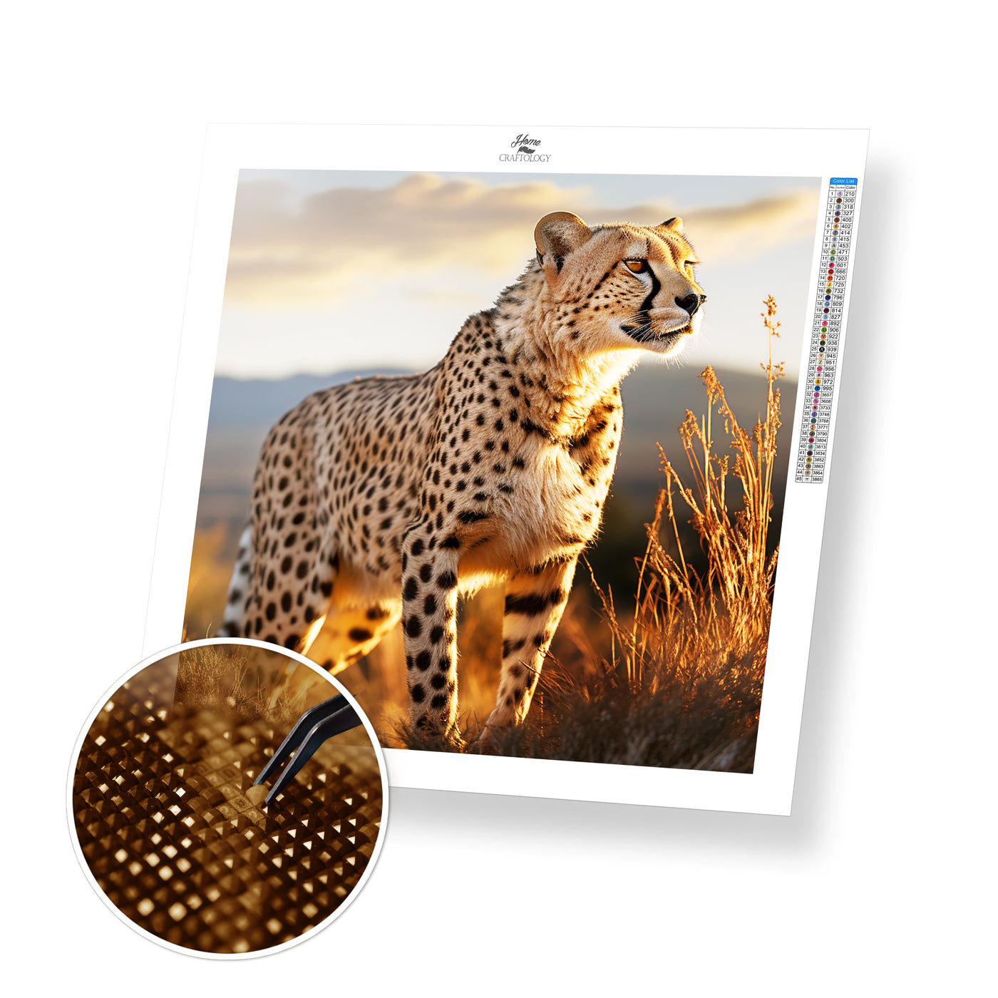 Majestic Cheetah - Premium Diamond Painting Kit