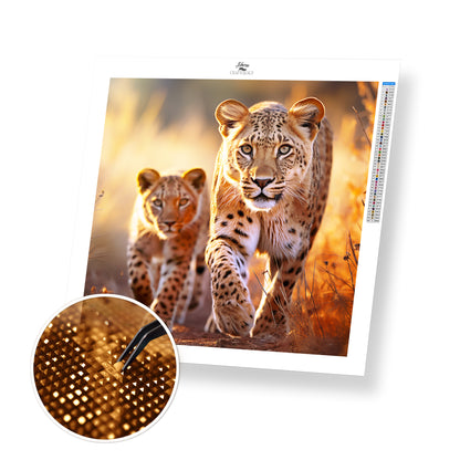 Pair of Leopards - Exclusive Premium Diamond Painting Kit