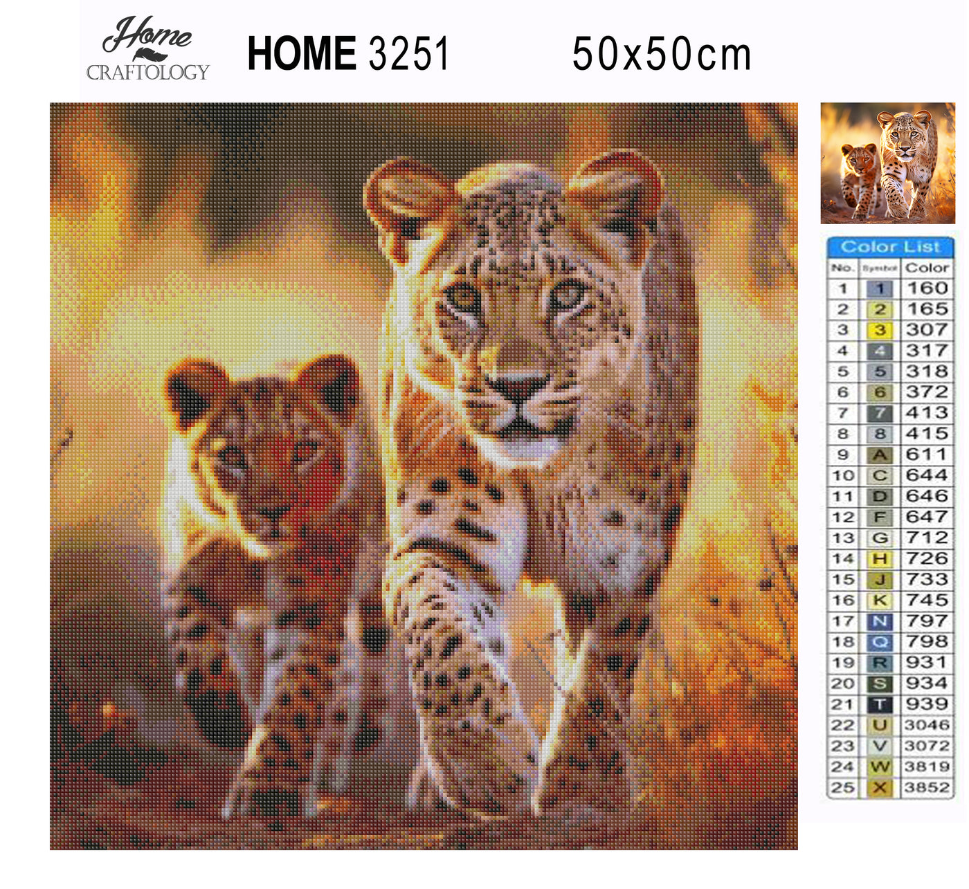 Pair of Leopards - Premium Diamond Painting Kit