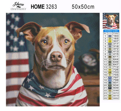 USA Dog - Exclusive Premium Diamond Painting Kit