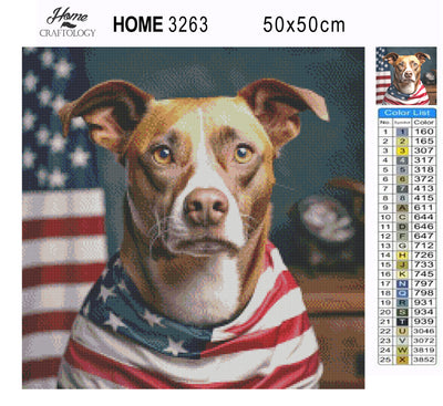 USA Dog - Premium Diamond Painting Kit