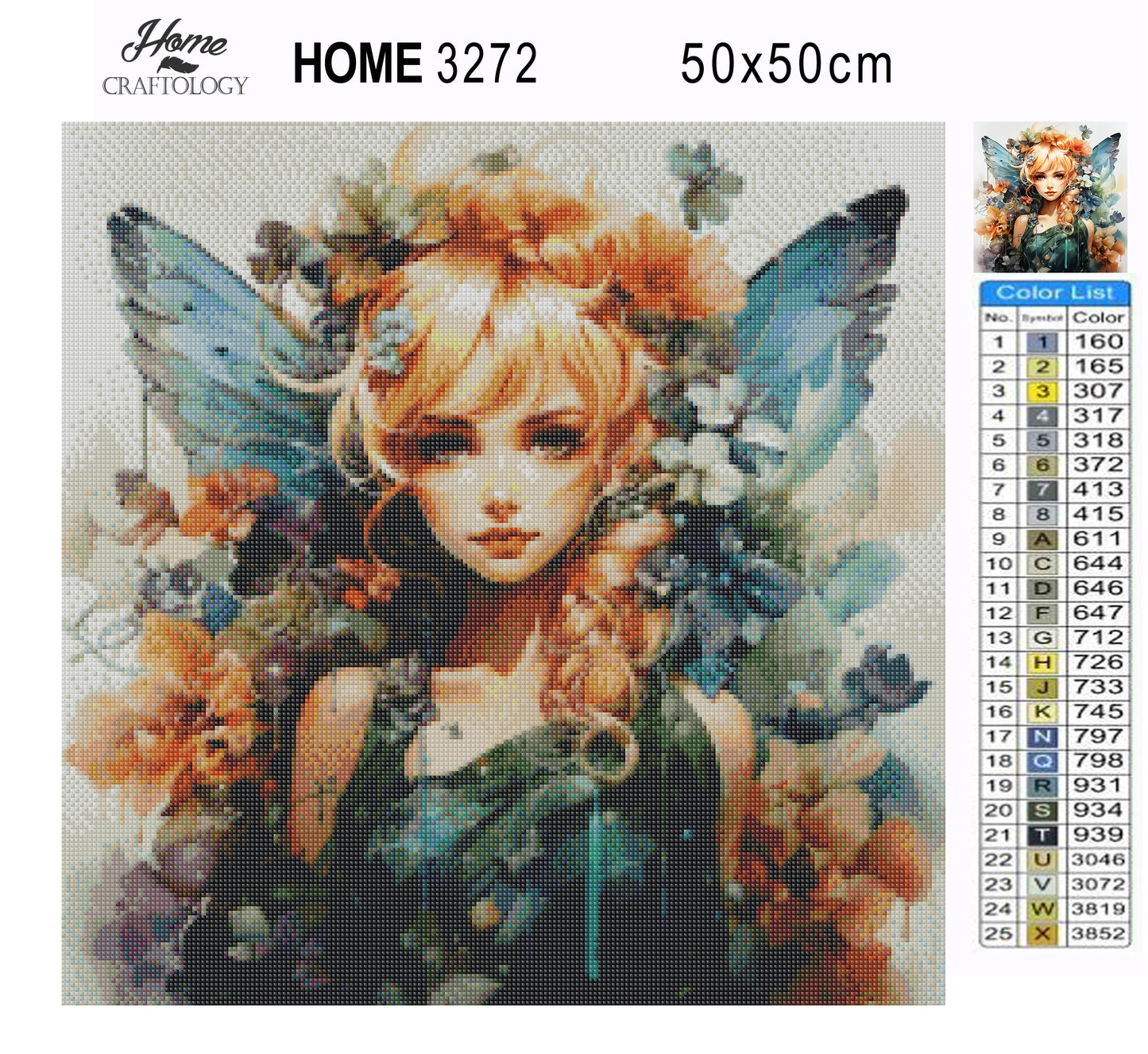 Watercolor Fairy - Exclusive Premium Diamond Painting Kit