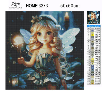 White Fairy - Exclusive Premium Diamond Painting Kit