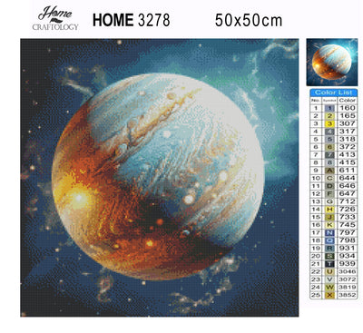 Planet Jupiter - Premium Diamond Painting Kit