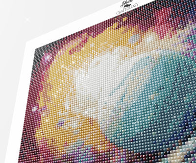 Planet Moving in Space - Premium Diamond Painting Kit