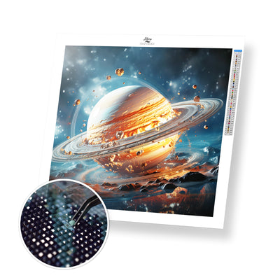 Planet Saturn - Premium Diamond Painting Kit