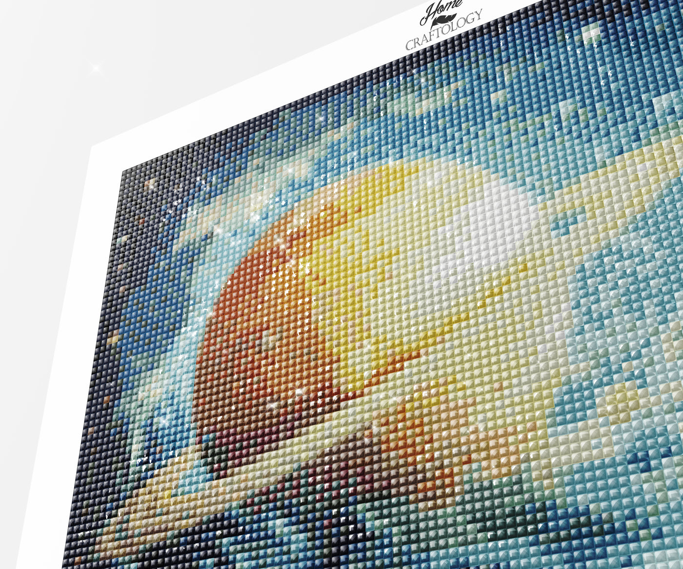 Saturn with Other Planets - Premium Diamond Painting Kit