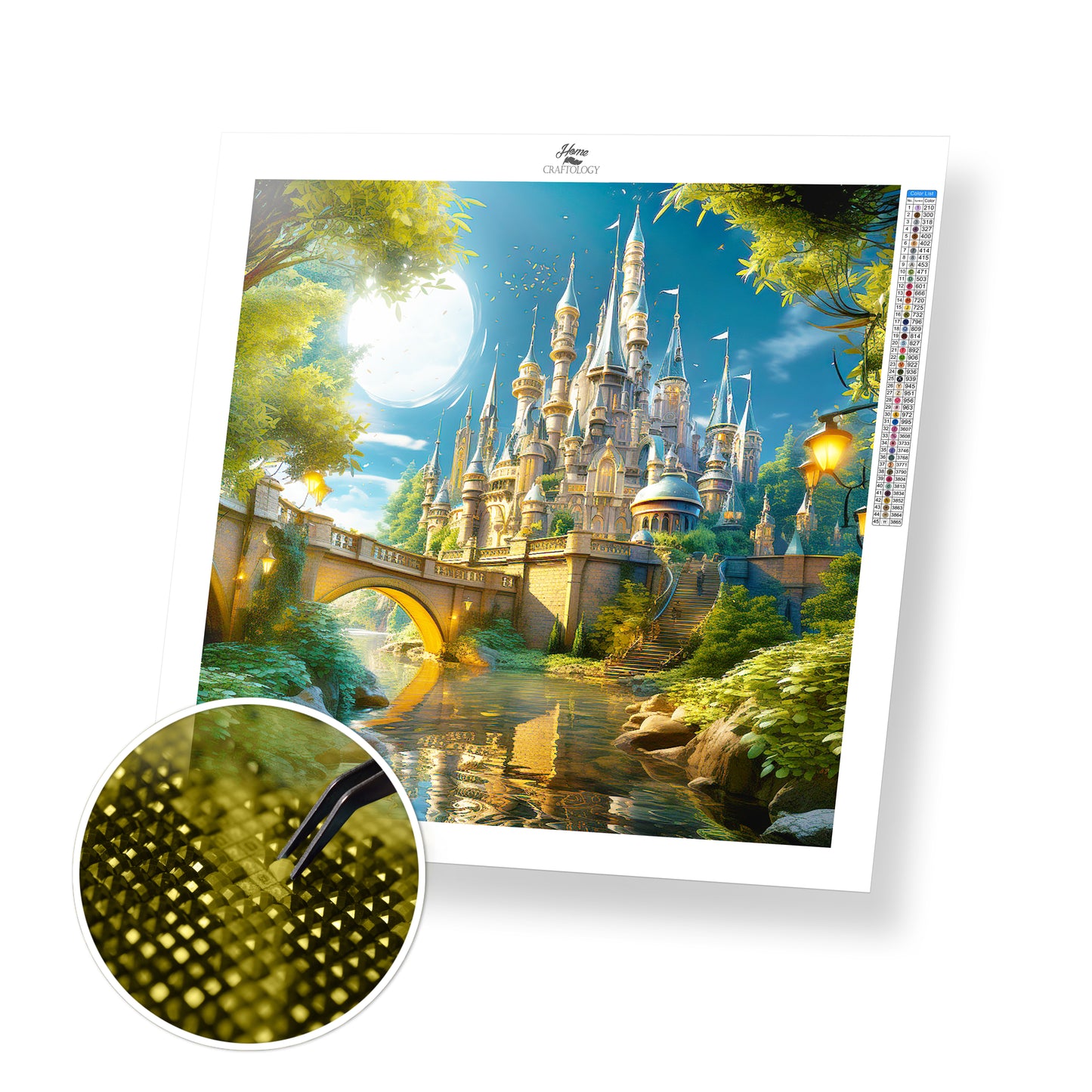 Castle in the Forest - Exclusive Premium Diamond Painting Kit