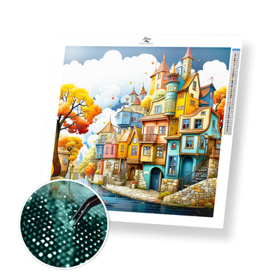 Colorful Neighborhood - Premium Diamond Painting Kit