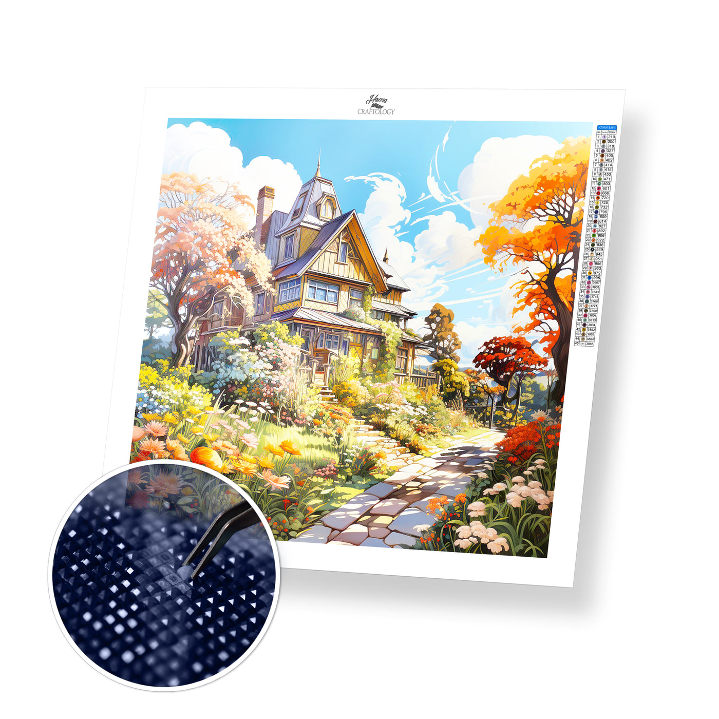 House in Autumn - Premium Diamond Painting Kit