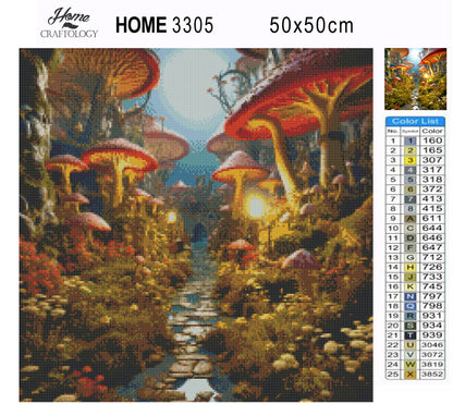 Big Mushrooms - Exclusive Premium Diamond Painting Kit