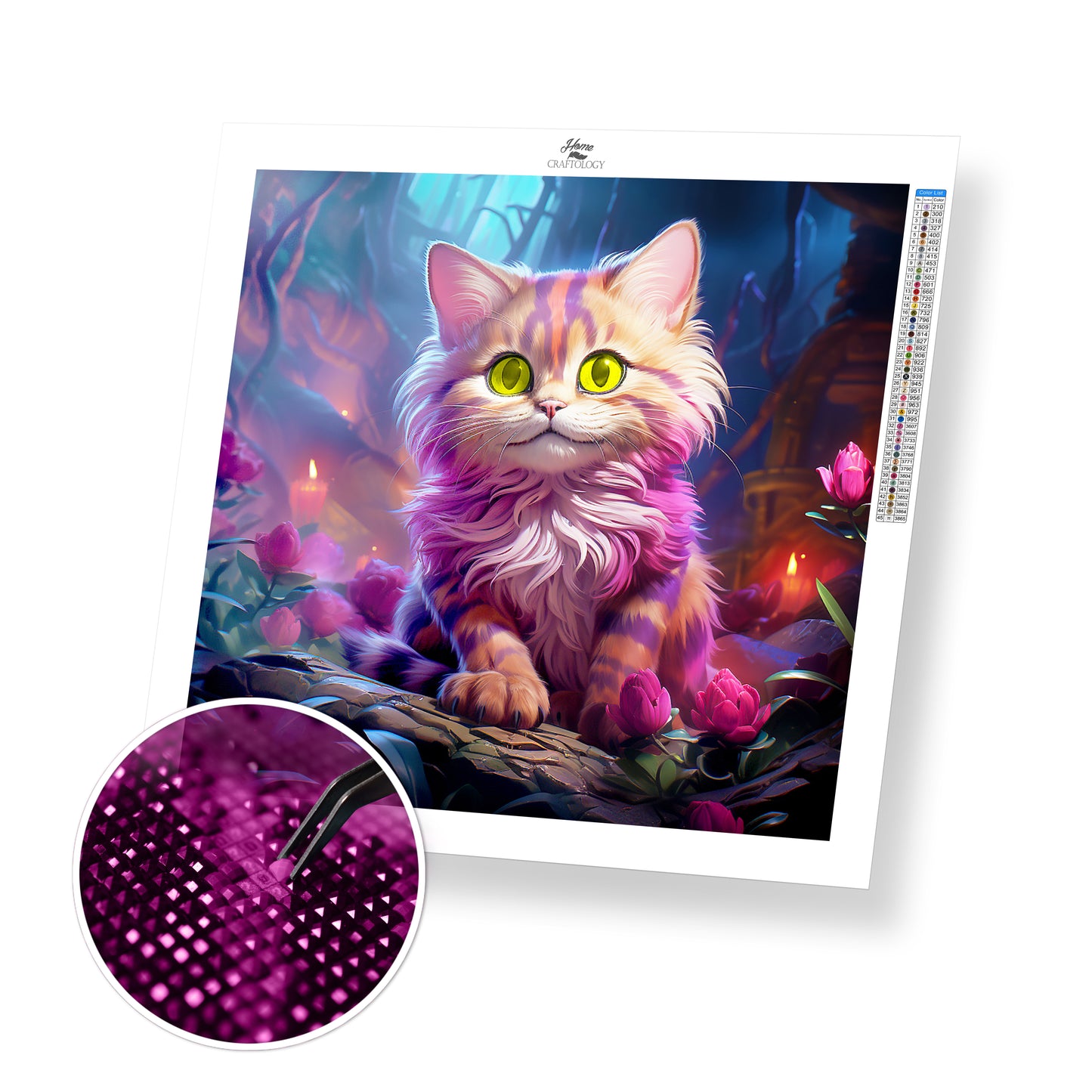 Purple Cat - Exclusive Premium Diamond Painting Kit