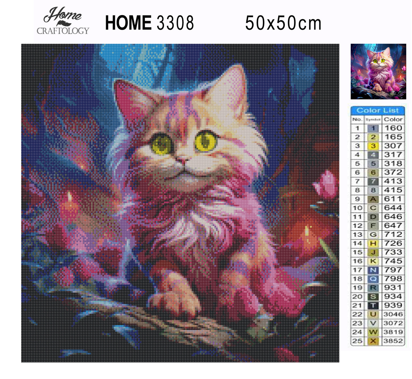 Purple Cat - Exclusive Premium Diamond Painting Kit