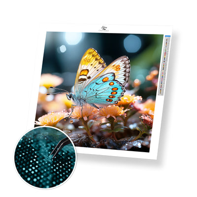 Butterfly Close-up - Premium Diamond Painting Kit