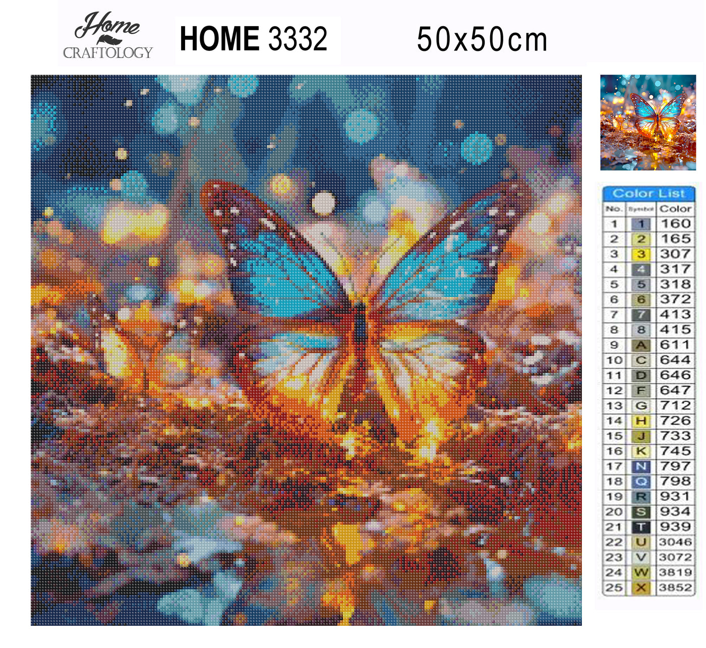 Lighted Butterfly - Premium Diamond Painting Kit