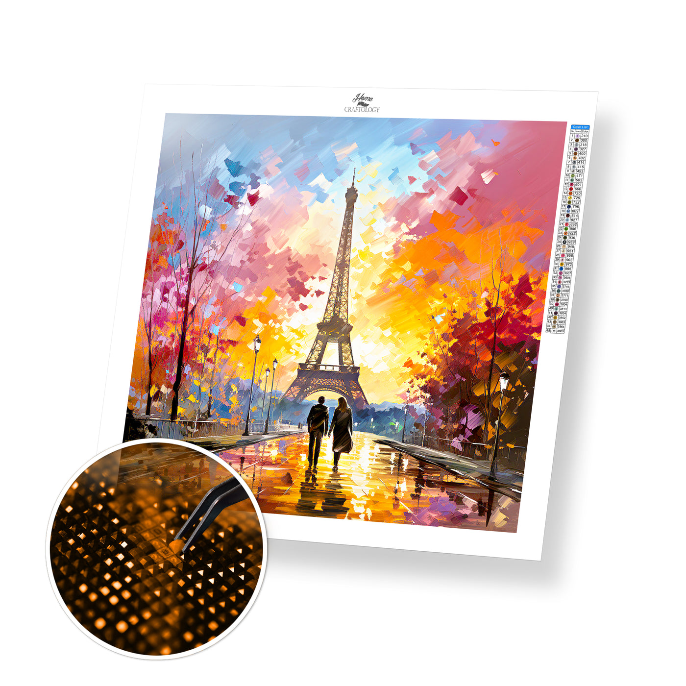 New! Lovers in Paris - Premium Diamond Painting Kit