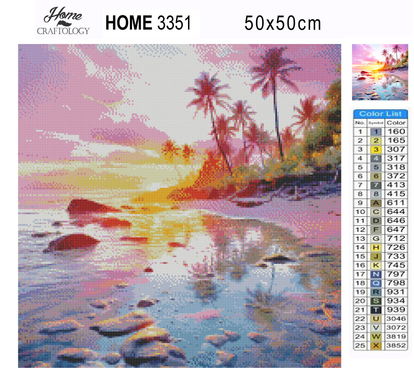 Pink Sunset   - Exclusive Premium Diamond Painting Kit