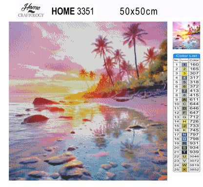 Pink Sunset   - Exclusive Premium Diamond Painting Kit