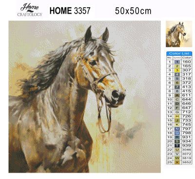 Brown Horse - Premium Diamond Painting Kit