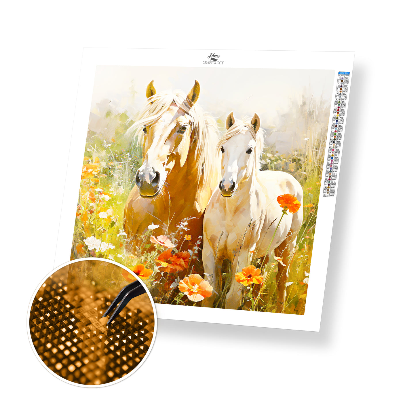 New! Horse Couple - Premium Diamond Painting Kit