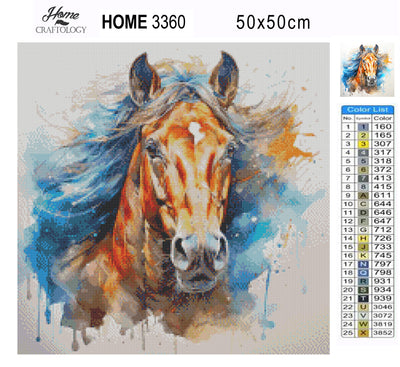 New! Horse Watercolor Painting - Premium Diamond Painting Kit