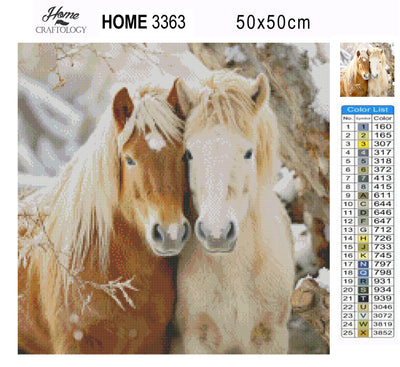 New! Loving Horses - Premium Diamond Painting Kit