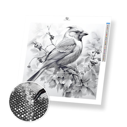 Black and White Bird - Exclusive Premium Diamond Painting Kit