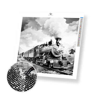 Train with Smoke - Premium Diamond Painting Kit