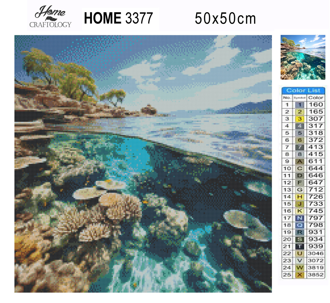 New! Great Barrier Reef Underwater - Premium Diamond Painting Kit