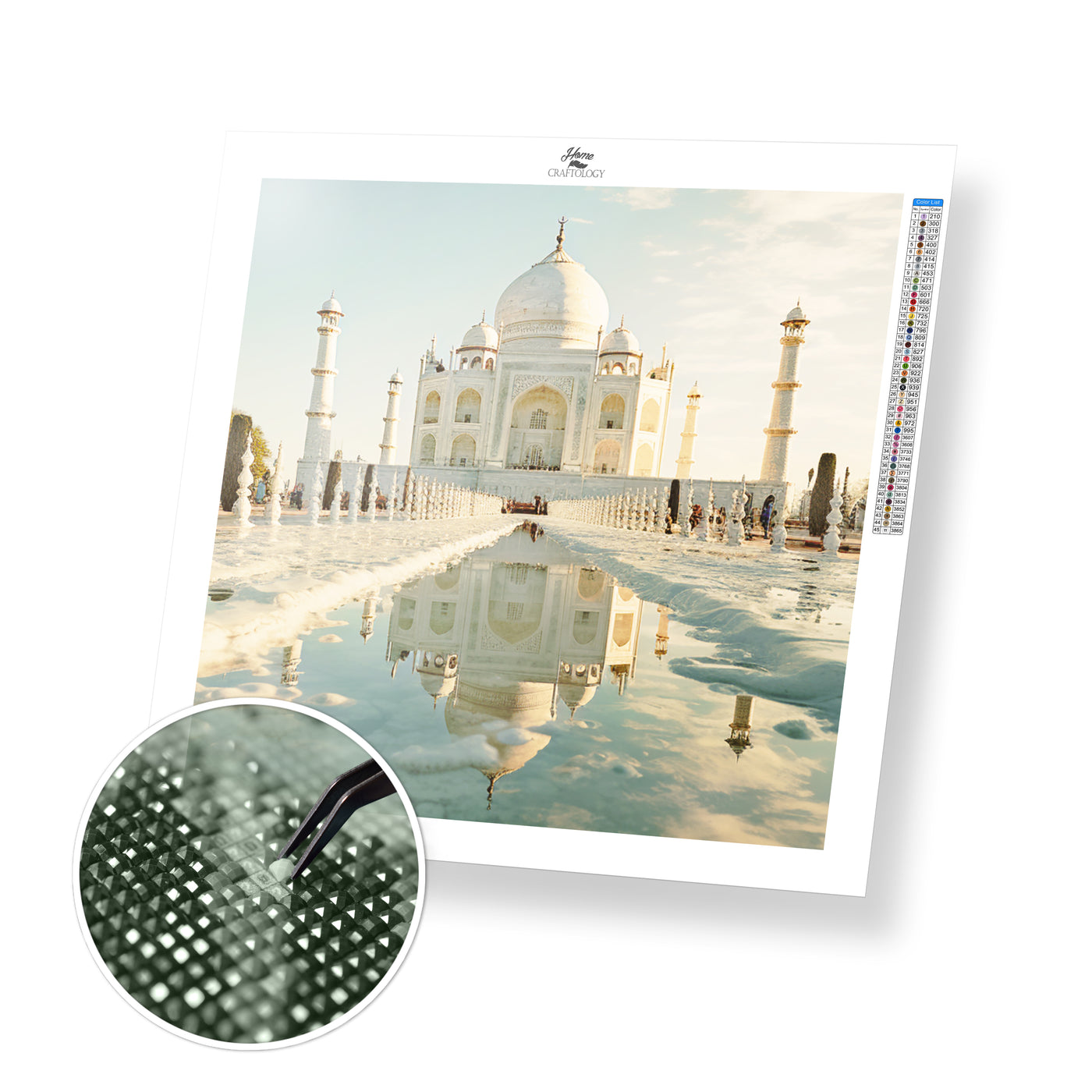 New! Taj Mahal - Premium Diamond Painting Kit