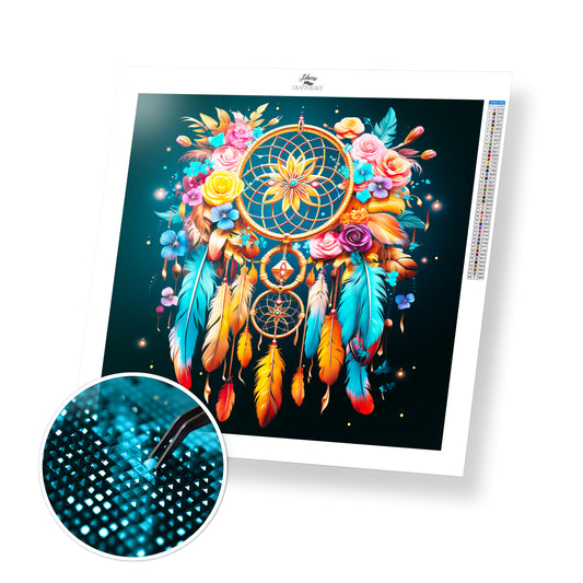 Colorful Dreamcatcher - Exclusive Premium Diamond Painting Kit