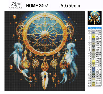 Elegant Dreamcatcher - Exclusive Premium Diamond Painting Kit