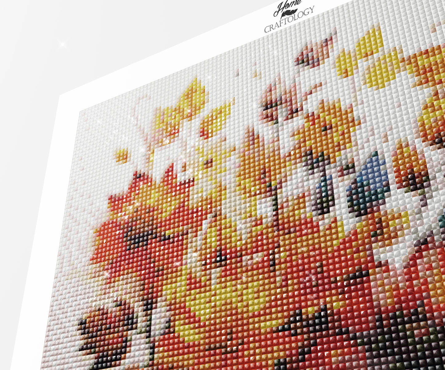 Autumn Flowers - Exclusive Premium Diamond Painting Kit